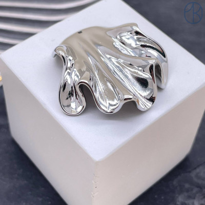 Подвеска фриформ, цвет серебро 31х32 мм 