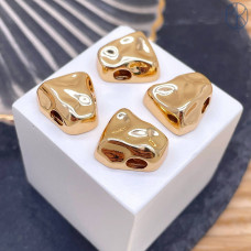 Подвеска фриформ, цвет золото 15 мм 