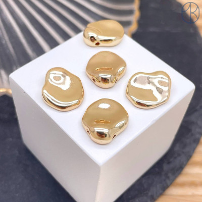 Подвеска фриформ, цвет золото 15 мм 