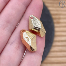 Подвеска фриформ, цвет золото 18 мм 