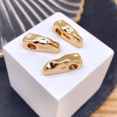 Подвеска фриформ, цвет золото 18 мм 