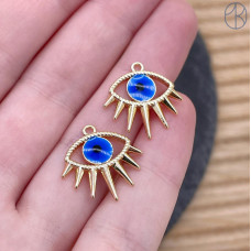  Подвеска глаз, цвет золото 18х18 