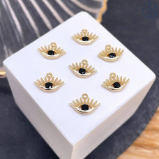 Подвеска глаз, цвет золото 8 мм 