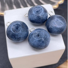 Подвеска голубика, цвет серебро ~ 15 мм