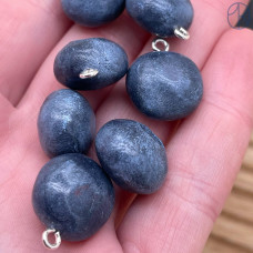 Подвеска голубика, цвет серебро ~ 15 мм