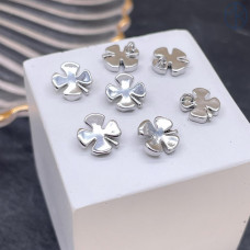 Подвеска клевер, цвет серебро 8 мм 