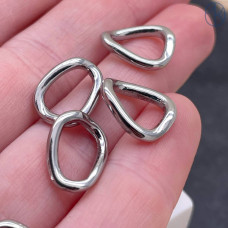 Подвеска кольцо, цвет серебро 14х2 мм 