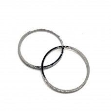 Подвеска кольцо, цвет серебро 20х1 мм