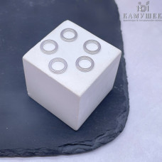 Подвеска кольцо уп. 5 шт., цвет серебро 10 мм