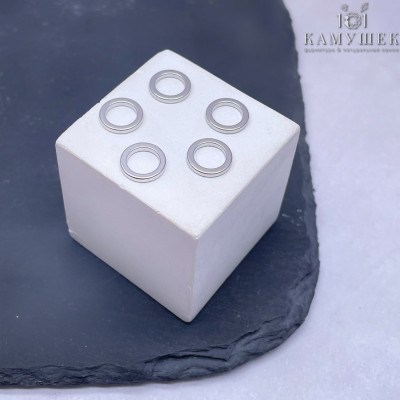 Подвеска кольцо уп. 5 шт., цвет серебро 10 мм