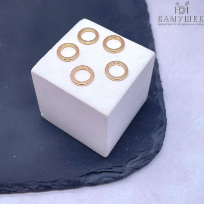 Подвеска кольцо уп. 5 шт., цвет золото 10 мм