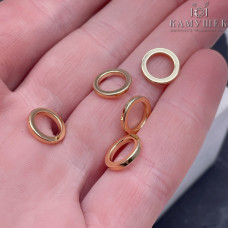 Подвеска кольцо уп. 5 шт., цвет золото 10 мм