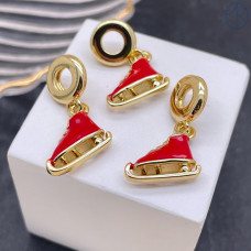 Подвеска коньки, цвет золото 12х14 мм 