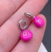 Подвеска конфета фуксия M&M's, цвет серебро 8 мм