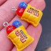 Подвеска конфета M&M's, цвет серебро 20 мм