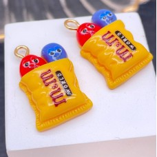 Подвеска конфета M&M's, цвет золото 20 мм