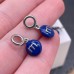 Подвеска конфета синяя M&M's, цвет серебро 8 мм