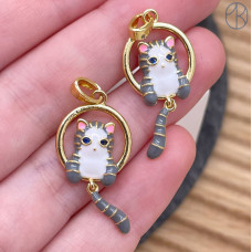 Подвеска кот, цвет золото 10 мм Подвеска кот, цвет золото 10 мм