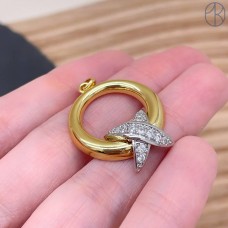 Подвеска круг, цвет биколор 22 мм