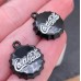 Подвеска крышка черная Coca cola 18 мм