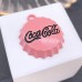 Подвеска крышка розовая Coca cola 25 мм