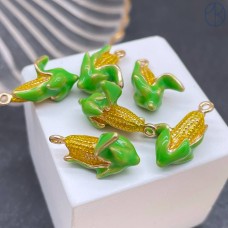Подвеска кукуруза, цвет золото 19 мм 