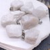 Подвеска кусок кальцит, цвет серебро ~ 20-30 мм