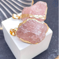 Подвеска Кварц розовый ~ 20-30 мм