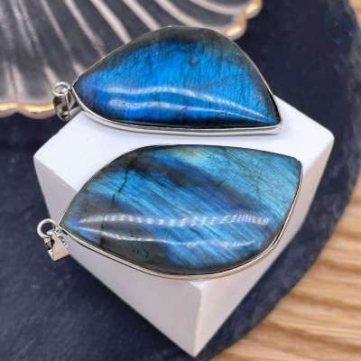 Подвеска лабрадорит ~ 40 мм