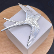 Подвеска ласточка сталь 50 мм, цвет серебро Подвеска ласточка сталь 50 мм, цвет серебро