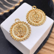 Подвеска лев, цвет золото 20 мм