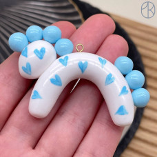 Подвеска лошадь №1, цвет золото ~ 60х50 мм