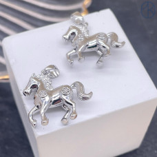 Подвеска лошадь, цвет серебро 19х21 мм 