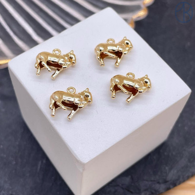 Подвеска лошадь, цвет золото 10Х12 мм 