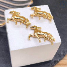 Подвеска лошадь, цвет золото 15х18 мм 