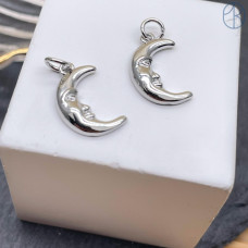 Подвеска луна, цвет серебро 16