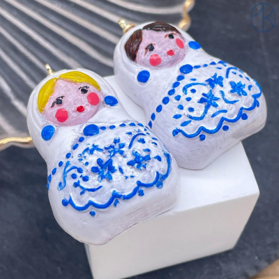 Подвеска матрешка №2 38х27 мм