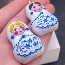 Подвеска матрешка №2 38х27 мм