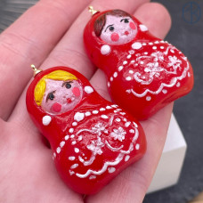 Подвеска матрешка 38х27 мм