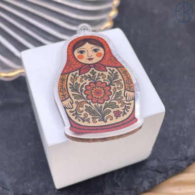 Подвеска Матрешка 43х28