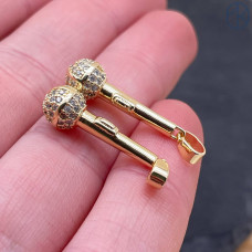 Подвеска микрофон, цвет золото 22х7 мм 