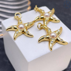 Подвеска морская, цвет золото 22 мм 