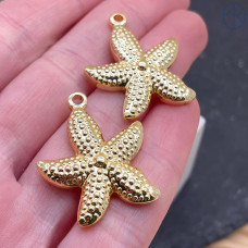 Подвеска морская звезда, цвет золото 29х24 мм 
