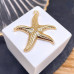 Подвеска морская звезда, цвет золото 34 мм 
