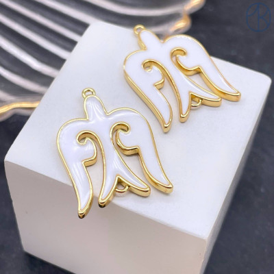 Подвеска национальная №1, цвет золото 25х17 мм