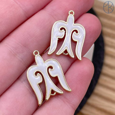 Подвеска национальная №28, цвет золото 20х15 мм