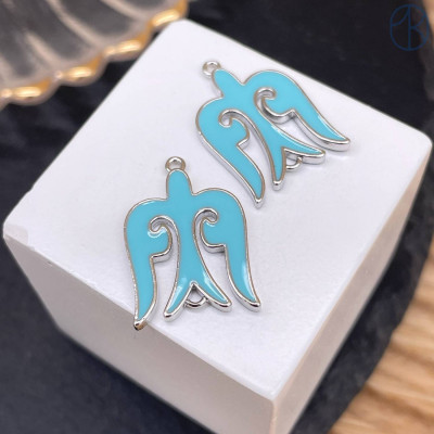 Подвеска национальная №29, цвет серебро 20х15 мм