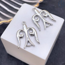 Подвеска национальная №3, цвет серебро 20х16 мм