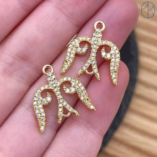 Подвеска национальная №32, цвет золото 17 мм