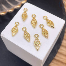 Подвеска национальная №34, цвет золото 14 мм